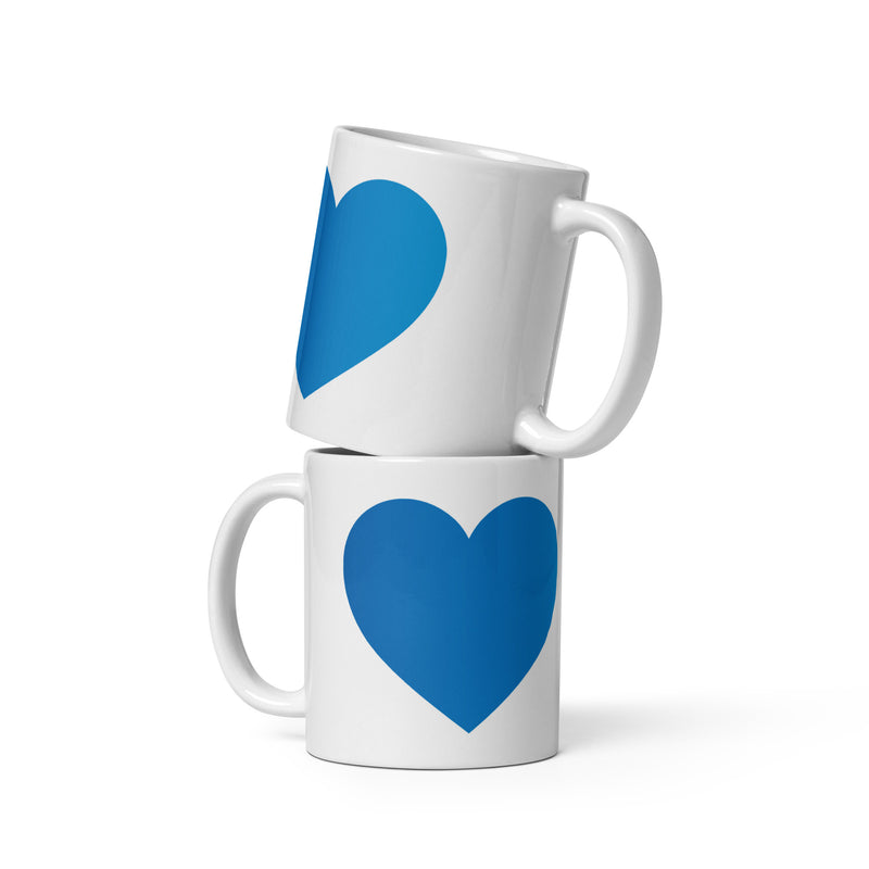 Panoramatasse "Mein Herz schlägt blau"