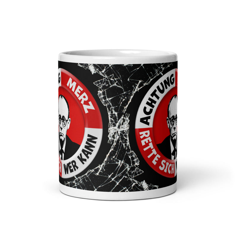 Panoramatasse "Achtung Merz"