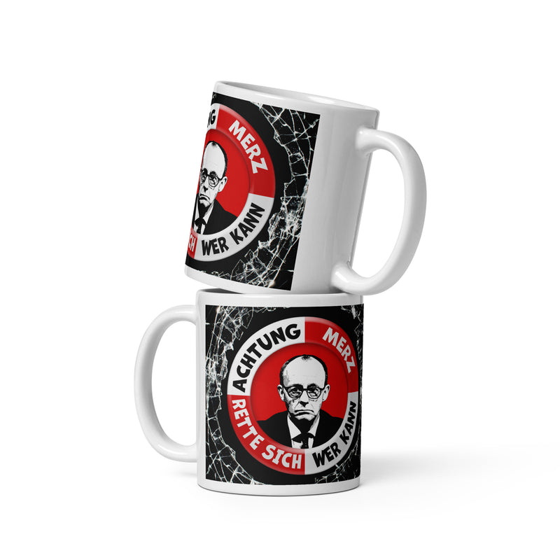 Panoramatasse "Achtung Merz"