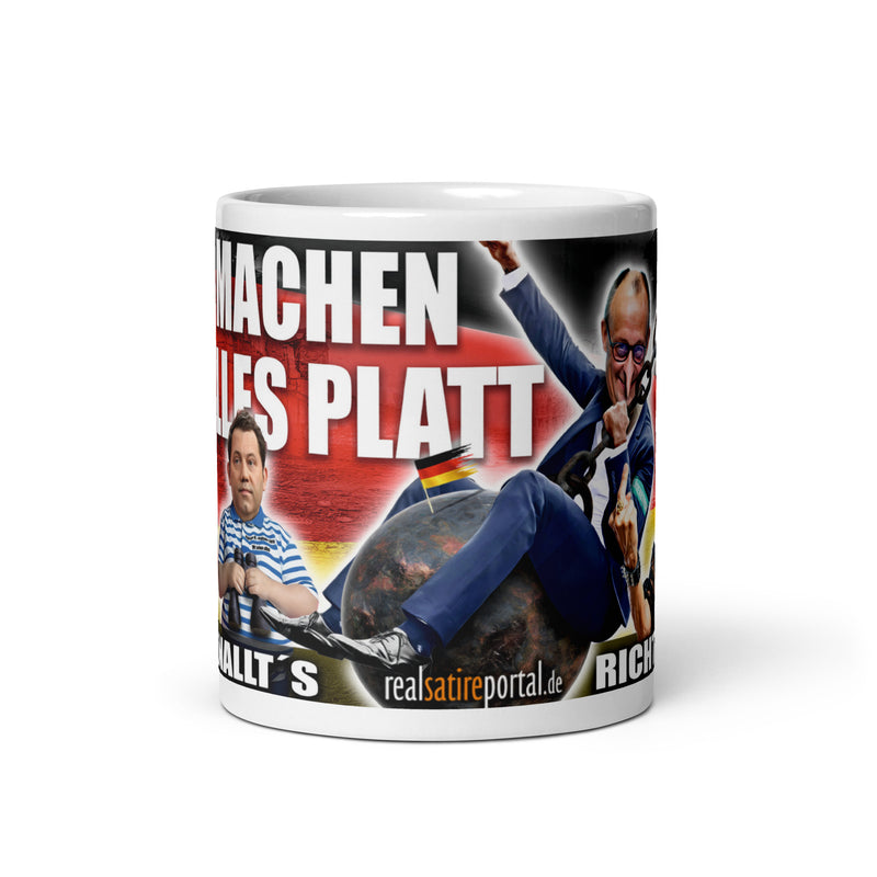Doppelpack Panoramatassen "Wir machen alles platt + Wir machen alles platt 2.0"