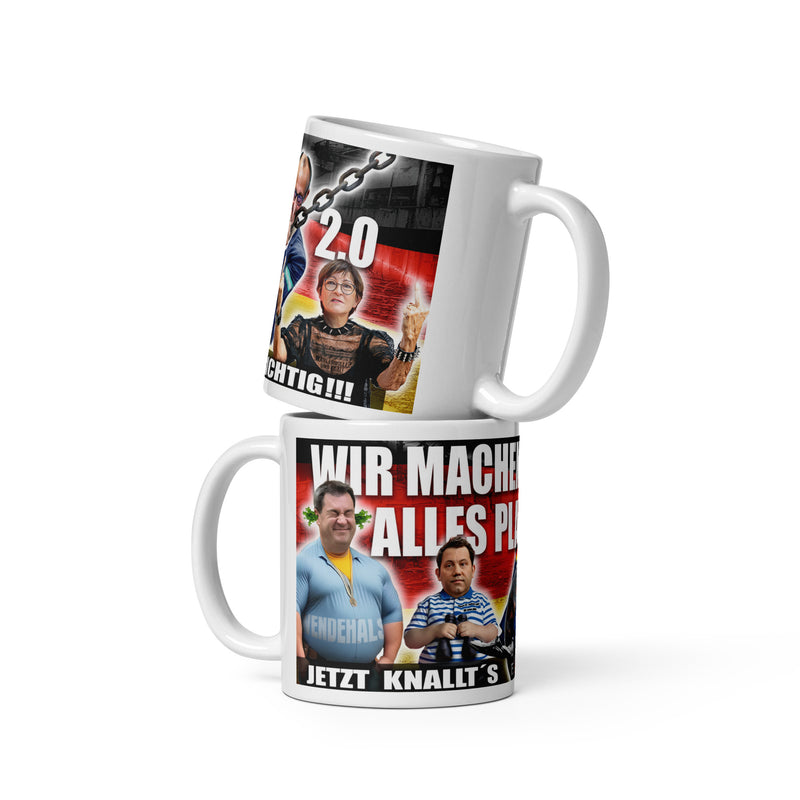 Doppelpack Panoramatassen "Wir machen alles platt + Wir machen alles platt 2.0"