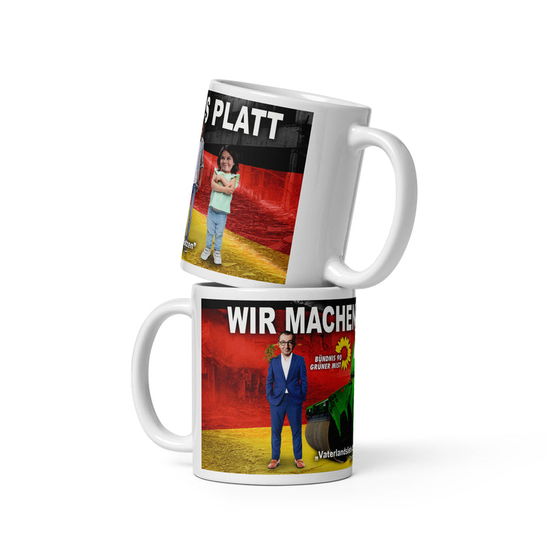 Doppelpack Panoramatassen "Wir machen alles platt + Wir machen alles platt 2.0"